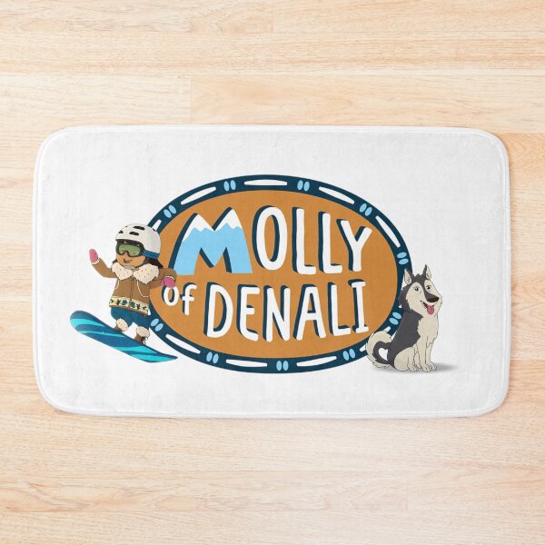 Item preview, Snowboarding Molly of Denali Alaska (with Suki) designed and sold by YonderAndBeyond.