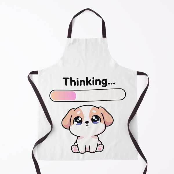 Item preview, Kawaii Puppy Thinking designed and sold by ArtEmotionsImages.