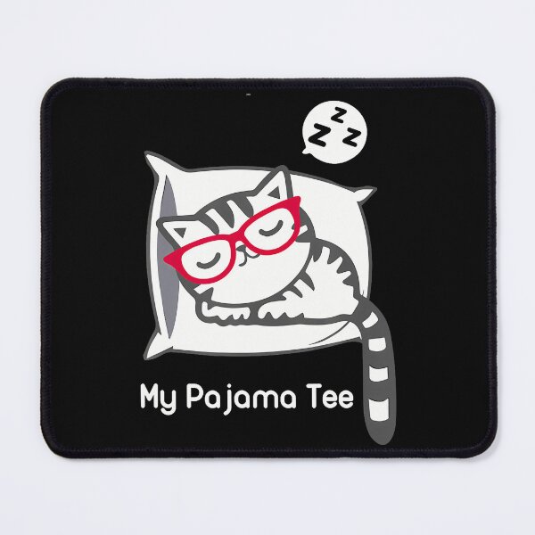 Item preview, Cat 	 Shirt Cute Sleeping Kitty With Glasses Pj T Shirt designed and sold by TyrelKoch.