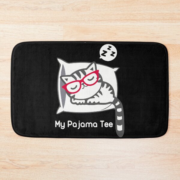 Item preview, Cat 	 Shirt Cute Sleeping Kitty With Glasses Pj T Shirt designed and sold by TyrelKoch.
