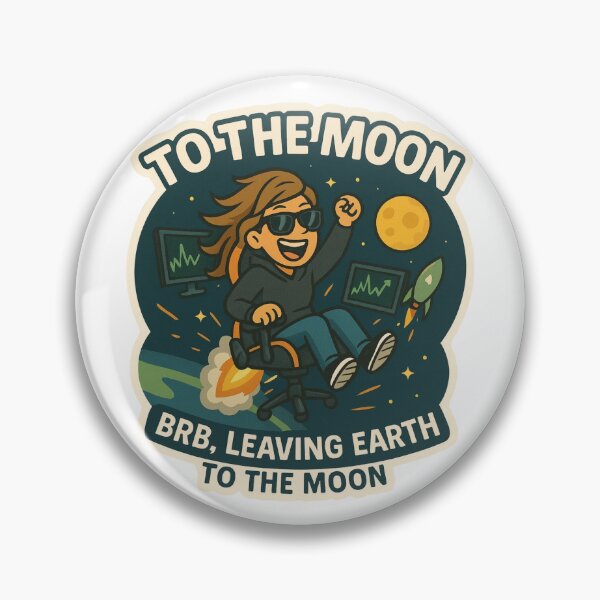 Item preview, To the Moon Trader Brunette Girl designed and sold by DivinelyAligned8.