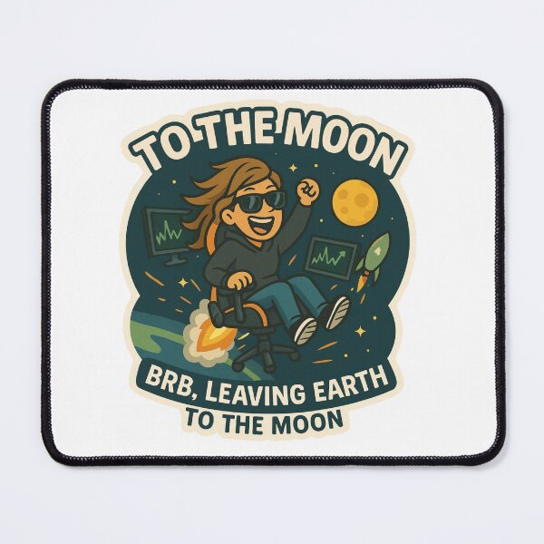 Item preview, To the Moon Trader Brunette Girl designed and sold by DivinelyAligned8.
