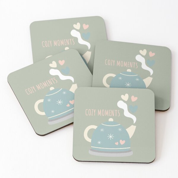 Item preview, Cozy Moments – Nordic Tea Kettle Hygge Illustration designed and sold by Iras-Art-Corner.