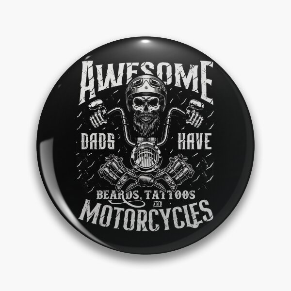Item preview, Awesome Dads Have Beards Tattoos and Motorcycles Biker Dad designed and sold by JRRTs.