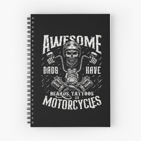 Item preview, Awesome Dads Have Beards Tattoos and Motorcycles Biker Dad designed and sold by JRRTs.