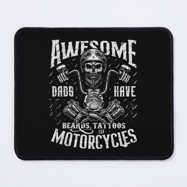 Item preview, Awesome Dads Have Beards Tattoos and Motorcycles Biker Dad designed and sold by JRRTs.