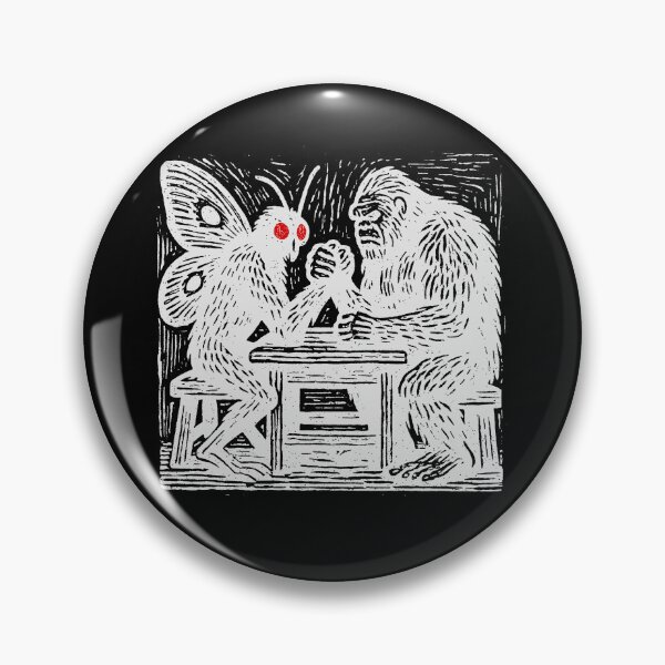 Item preview, Vintage Bigfoot v Mothman Arm Wrestling Funny designed and sold by CARBONARA LLC..
