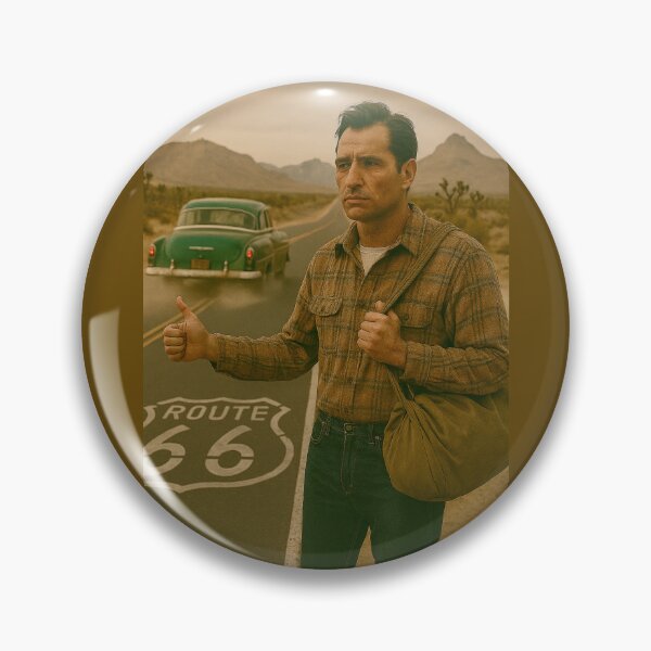 Item preview, Jack Kerouac Hitchhiking on Route 66 designed and sold by Halifaxartguy.