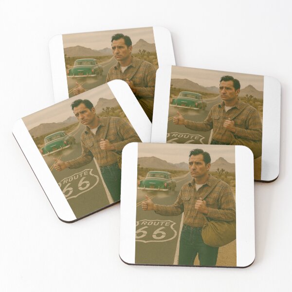 Item preview, Jack Kerouac Hitchhiking on Route 66 designed and sold by Halifaxartguy.