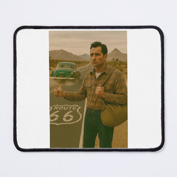Item preview, Jack Kerouac Hitchhiking on Route 66 designed and sold by Halifaxartguy.