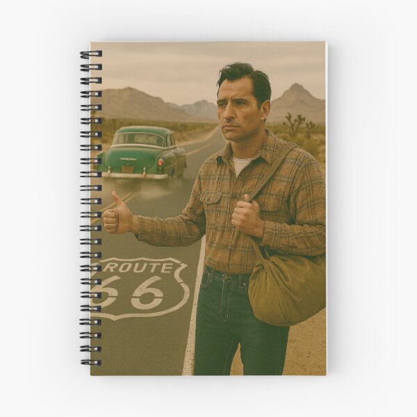 Item preview, Jack Kerouac Hitchhiking on Route 66 designed and sold by Halifaxartguy.