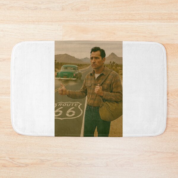 Item preview, Jack Kerouac Hitchhiking on Route 66 designed and sold by Halifaxartguy.