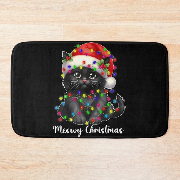 Item preview, Meowy Christmas Lights Funny Family Black Cat Xmas Matching designed and sold by TyrelKoch.