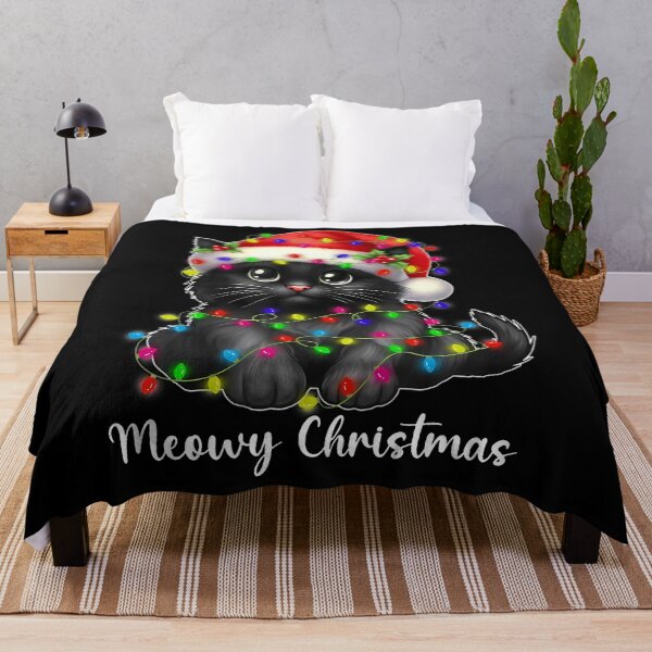 Item preview, Meowy Christmas Lights Funny Family Black Cat Xmas Matching designed and sold by TyrelKoch.