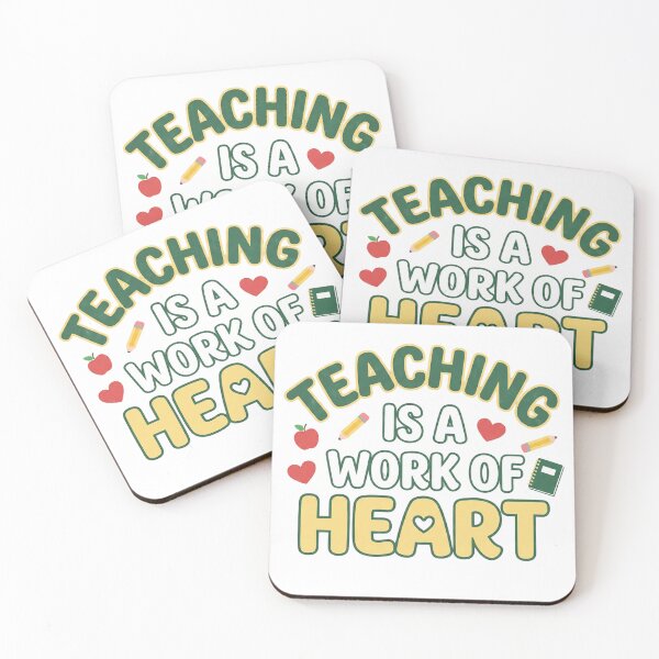 Item preview, Teaching Is a Work of Heart – Teacher Appreciation Design designed and sold by DreamyDesigns17.