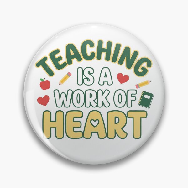 Item preview, Teaching Is a Work of Heart – Teacher Appreciation Design designed and sold by DreamyDesigns17.