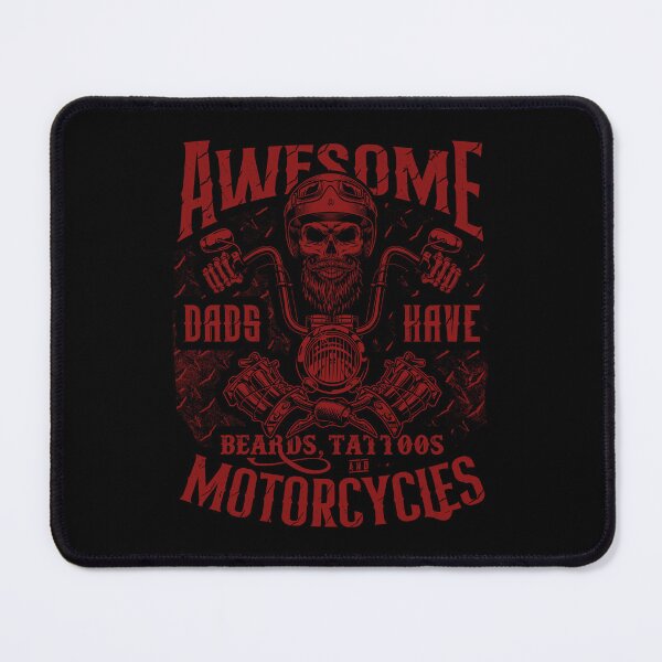 Item preview, Awesome Dads Have Beards Tattoos and Motorcycles Biker Dad designed and sold by JRRTs.