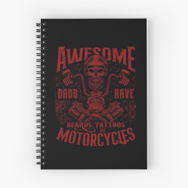 Item preview, Awesome Dads Have Beards Tattoos and Motorcycles Biker Dad designed and sold by JRRTs.