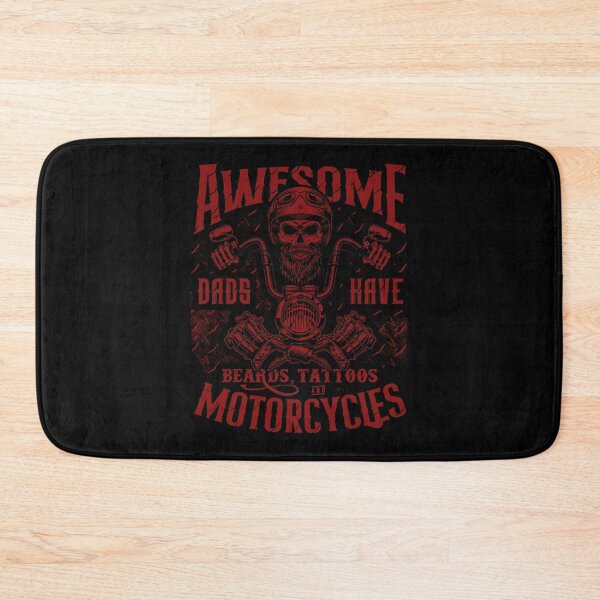 Item preview, Awesome Dads Have Beards Tattoos and Motorcycles Biker Dad designed and sold by JRRTs.