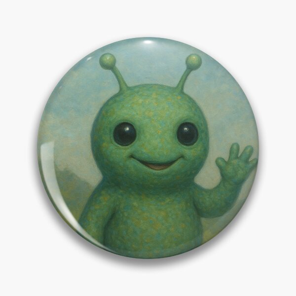 Item preview, Friendly Alien Waving Hello designed and sold by tomever.
