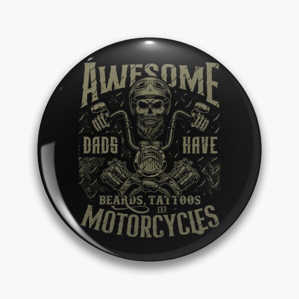Item preview, Awesome Dads Have Beards Tattoos and Motorcycles Biker Dad designed and sold by JRRTs.