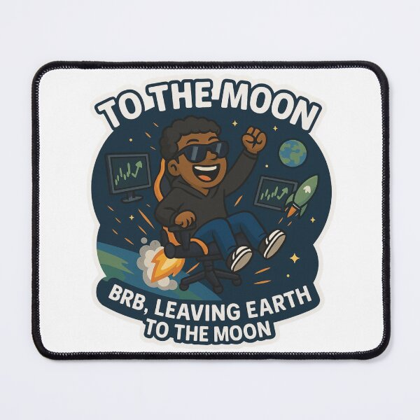 Item preview, To The Moon Crypto Trader Guy designed and sold by DivinelyAligned8.