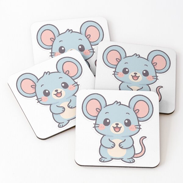 Item preview, Aesthetic Happy Mouse Sticker designed and sold by StickMint.