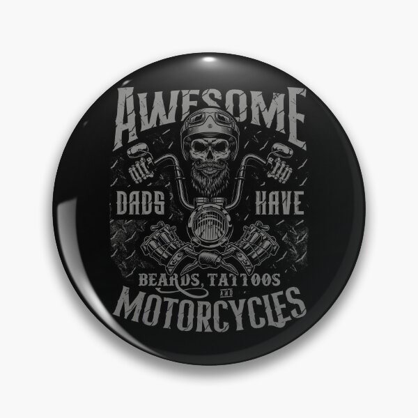 Item preview, Awesome Dads Have Beards Tattoos and Motorcycles Biker Dad designed and sold by JRRTs.