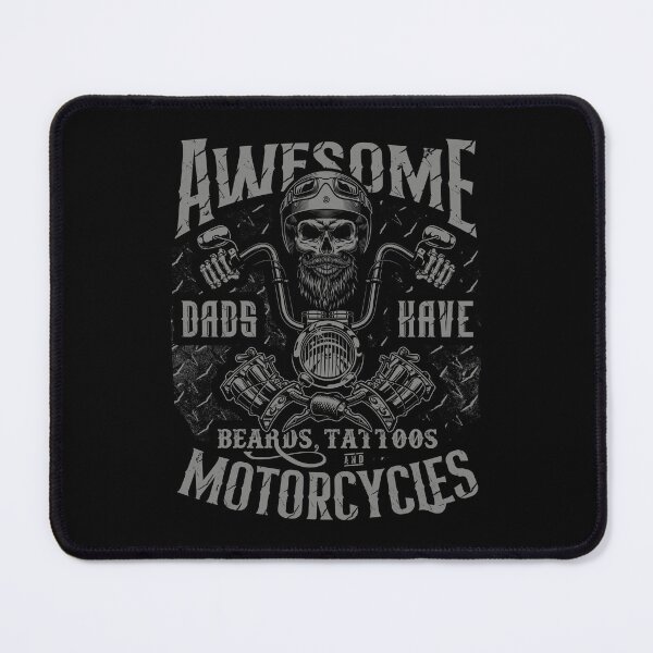 Item preview, Awesome Dads Have Beards Tattoos and Motorcycles Biker Dad designed and sold by JRRTs.
