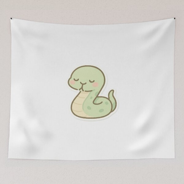 Item preview, Cozy Sleepy Snake Sticker designed and sold by StickMint.