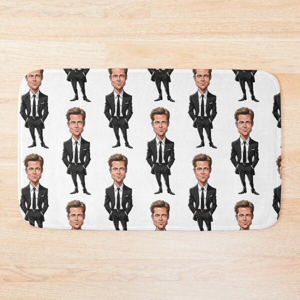 Item preview, Funny caricature of Brad Pitt designed and sold by vectorlove.