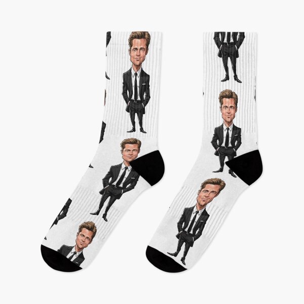 Item preview, Funny caricature of Brad Pitt designed and sold by vectorlove.