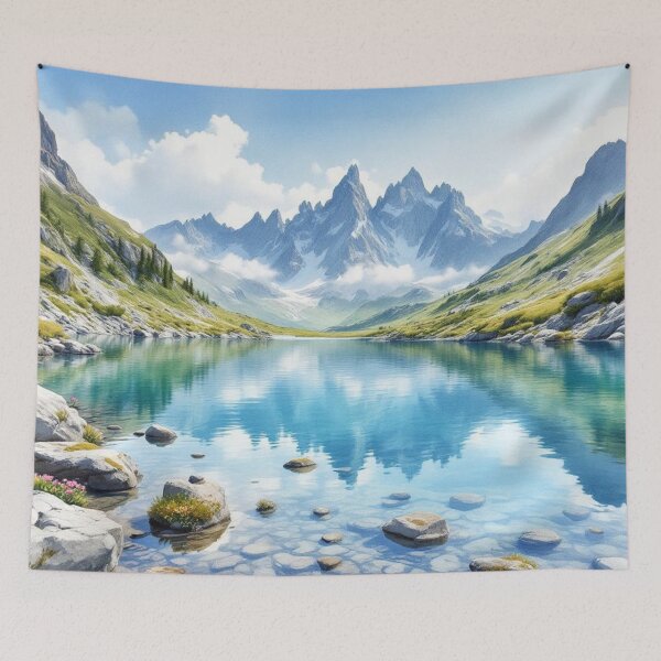 Item preview, Pyrenees, high-altitude lake designed and sold by jefboutique6150.