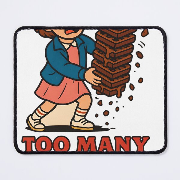 Item preview, Waffle Stack Disaster – Funny Cartoon Food Design designed and sold by gavinroyal.