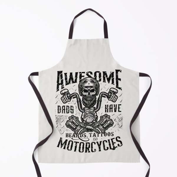 Item preview, Awesome Dads Have Beards Tattoos and Motorcycles Biker Dad designed and sold by JRRTs.