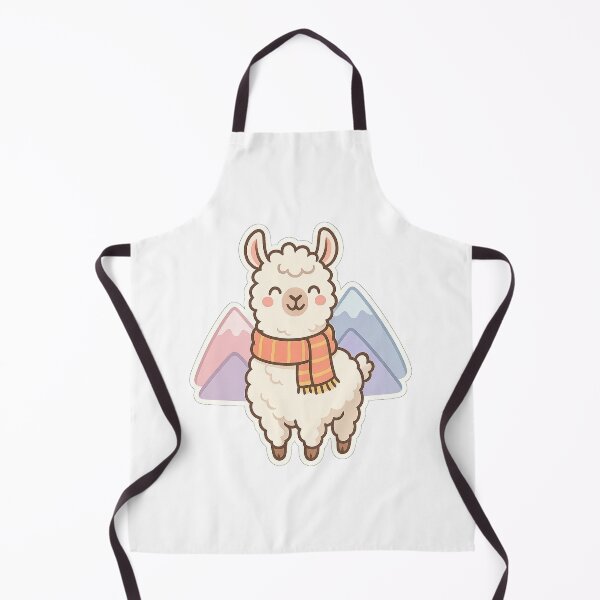 Artikelvorschau, Chibi Happy Llama Sticker entworfen und verkauft von StickMint.