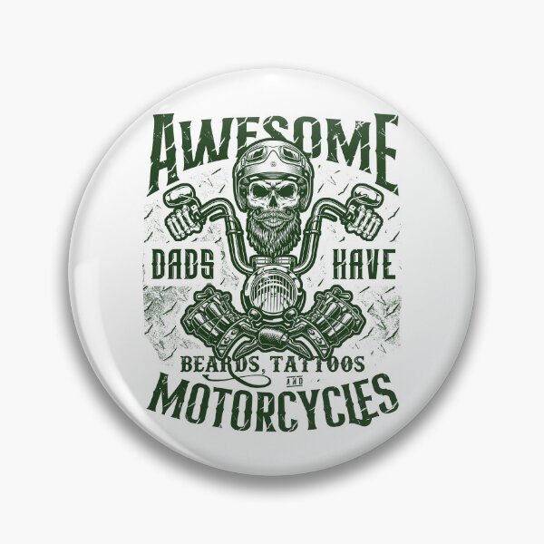 Item preview, Awesome Dads Have Beards Tattoos and Motorcycles Biker Dad designed and sold by JRRTs.