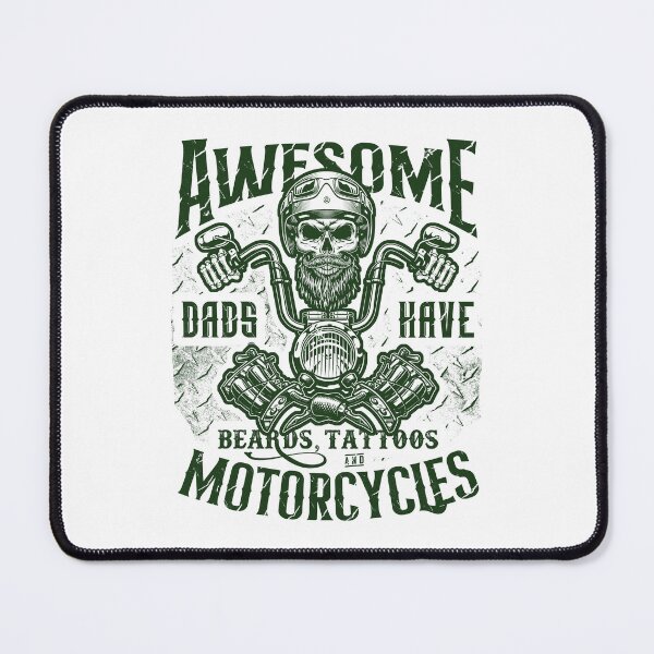 Item preview, Awesome Dads Have Beards Tattoos and Motorcycles Biker Dad designed and sold by JRRTs.