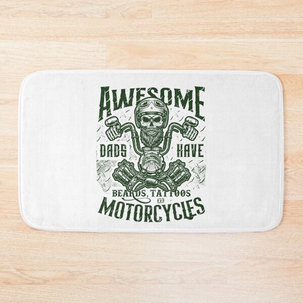 Item preview, Awesome Dads Have Beards Tattoos and Motorcycles Biker Dad designed and sold by JRRTs.