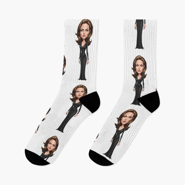 Item preview, A dignified caricature of Angelina Jolie designed and sold by vectorlove.