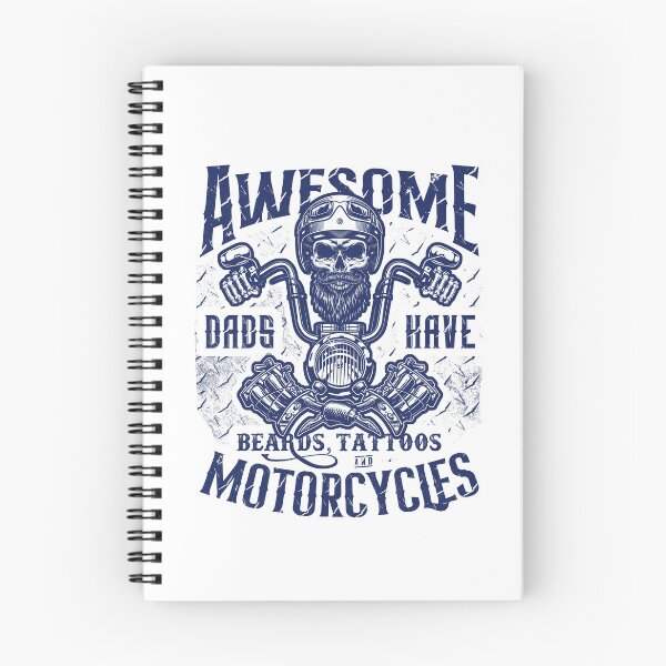 Item preview, Awesome Dads Have Beards Tattoos and Motorcycles Biker Dad designed and sold by JRRTs.