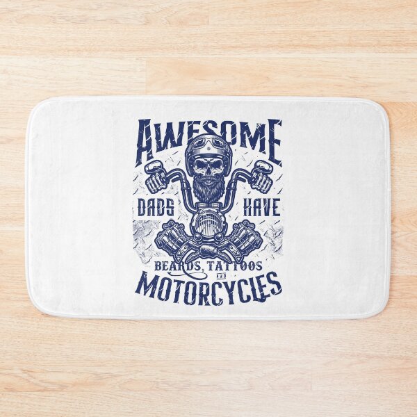 Item preview, Awesome Dads Have Beards Tattoos and Motorcycles Biker Dad designed and sold by JRRTs.