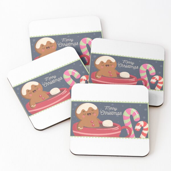 Item preview, Cute Gingerbread Hot Cocoa Christmas Stamp designed and sold by DesignsBySkull.