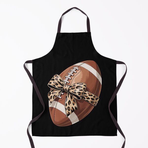 Item preview, Football Adorned With leopard Print Bow designed and sold by jkrphoto.