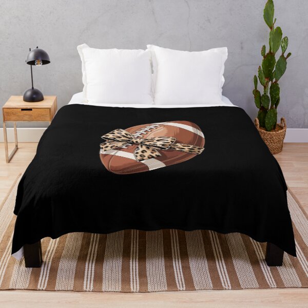 Item preview, Football Adorned With leopard Print Bow designed and sold by jkrphoto.