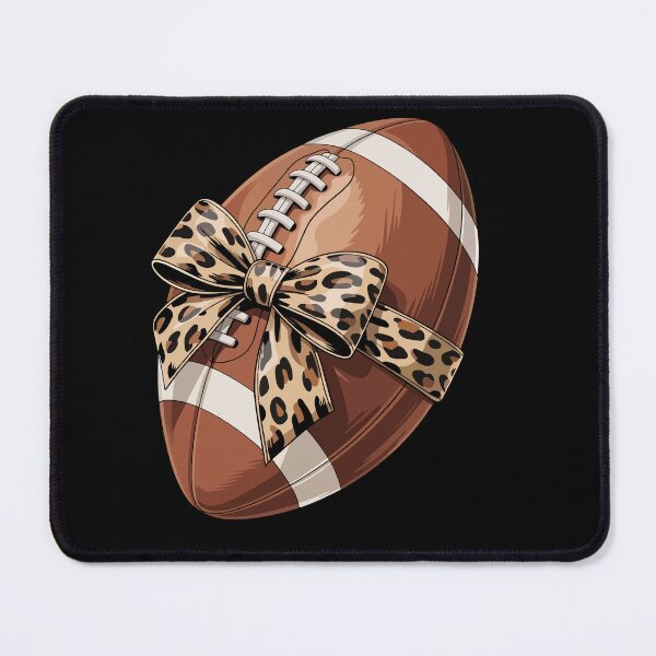 Item preview, Football Adorned With leopard Print Bow designed and sold by jkrphoto.