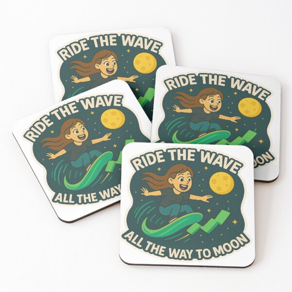 Item preview, Ride The Wave Trader Girl All The way to The Moon designed and sold by DivinelyAligned8.