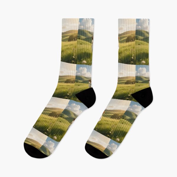 Item preview, A dog playing in a field  designed and sold by Nomad-Maynard.