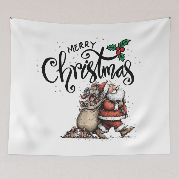 Item preview, Santa Merry Christmas  designed and sold by AmazingArtMandi.