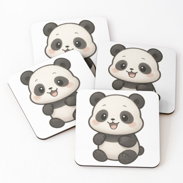 Item preview, Pastel Happy Panda Stickers designed and sold by StickMint.